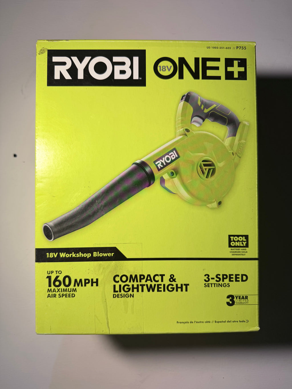 ONE+ 18V Cordless Compact Workshop Blower (Tool Only)