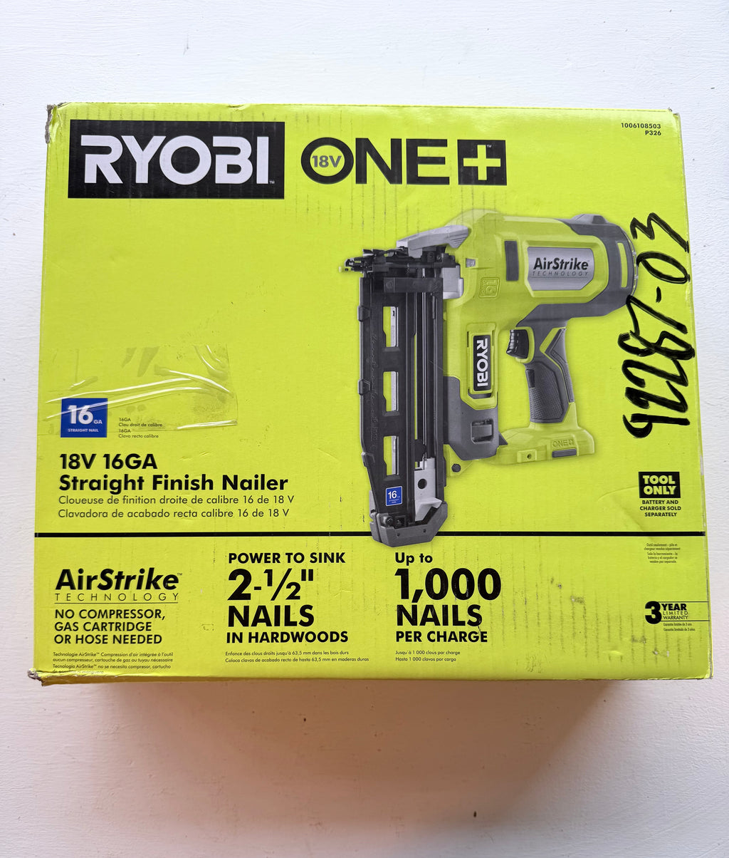 ONE+ 18V AirStrike 16-Gauge Cordless Finish Nailer (Tool Only)