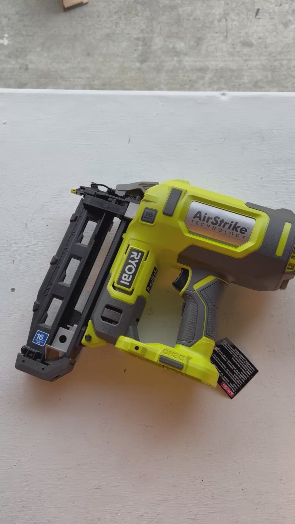 ONE+ 18V AirStrike 16-Gauge Cordless Finish Nailer (Tool Only)
